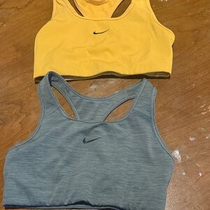 Nike Yellow and Gray/green Sports Bra Duo lot 2